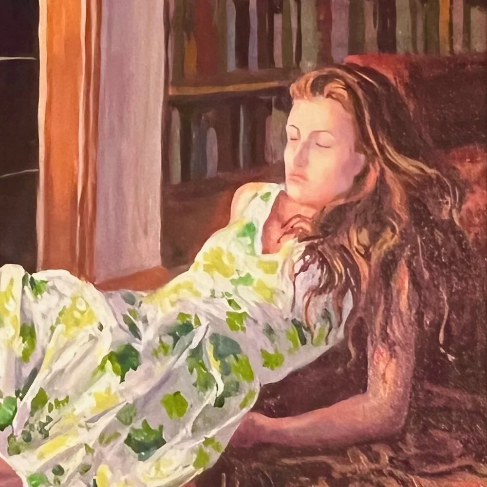 ORIGINAL PAINTING - Rachel Van Wylen Oil Painting - Gold Framed - Picture 2 of 6